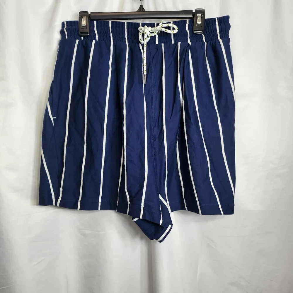 Free People Off Duty Set Top & Shorts Set Size L Navy Casual Lightweight Pockets